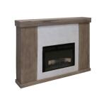 Natural Parota Fireplace Console