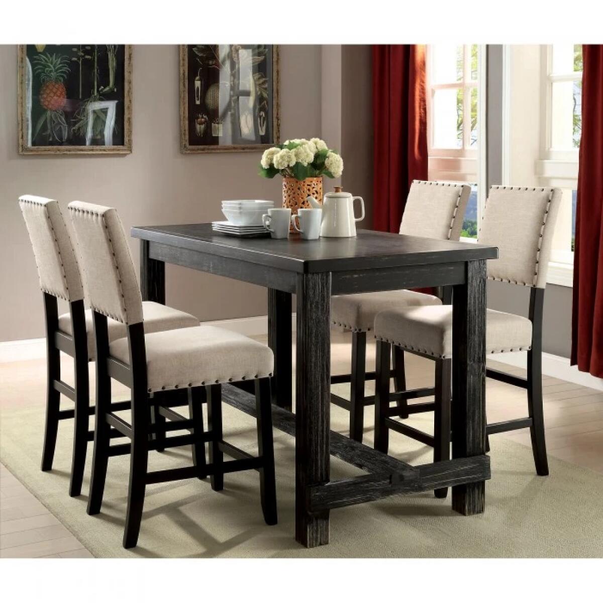 Sania 4 Pc Counter Ht Table Set w/ Bench - Image 3