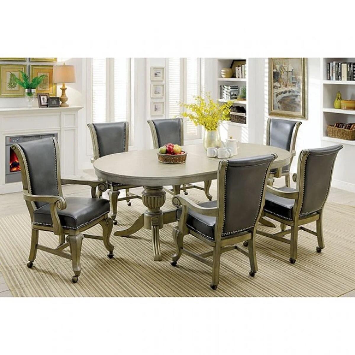 Melina 7 Pc Dining Table Set - Image 7