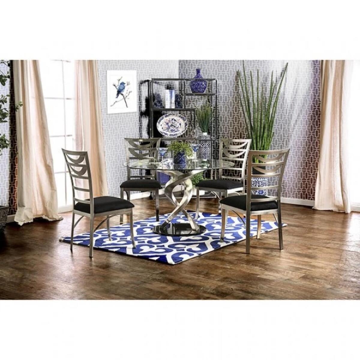 Roxo 5 Pc Dining Table Set - Image 3