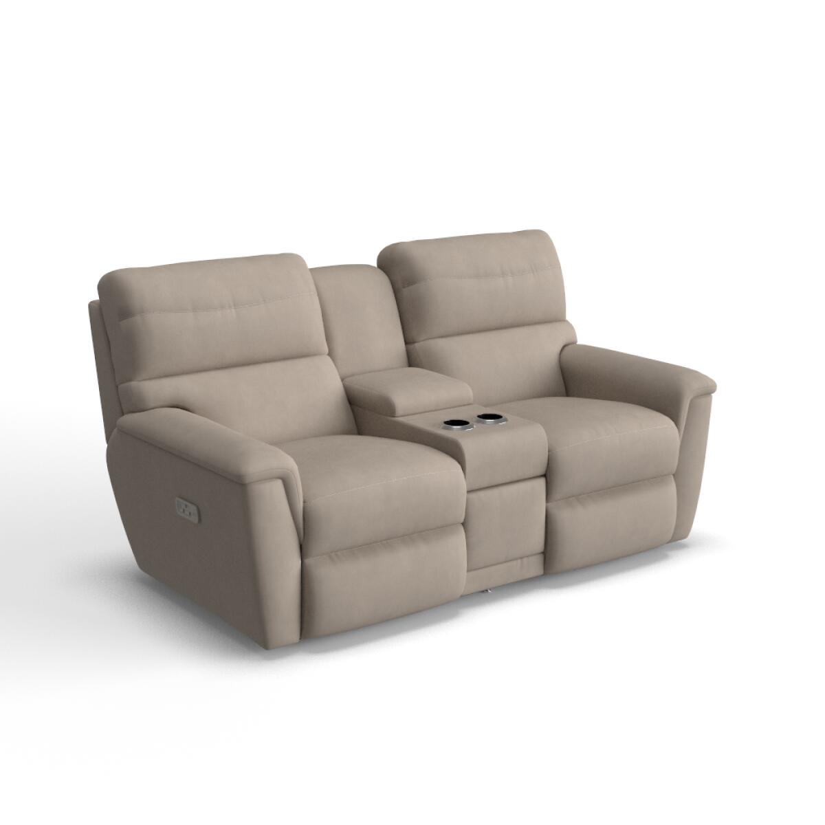 Ava Power Reclining Loveseat W/ Console Headrest & Lumbar - Image 2