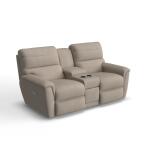 Ava Power Reclining Loveseat W/ Console Headrest & Lumbar