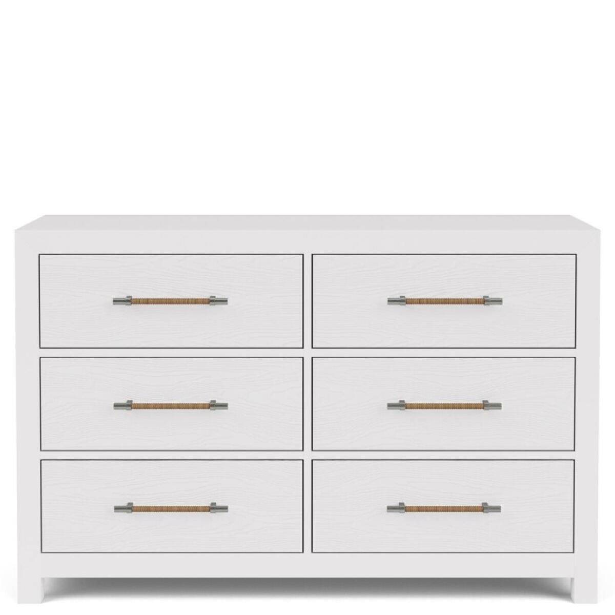 Rosalie 56" 6-Drawer Dresser-Wht - Image 2
