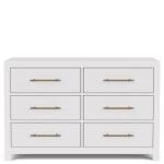 Rosalie 56" 6-Drawer Dresser-Wht