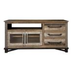Loft Brown 3 Drawer, 2 Doors 62" TV Stand