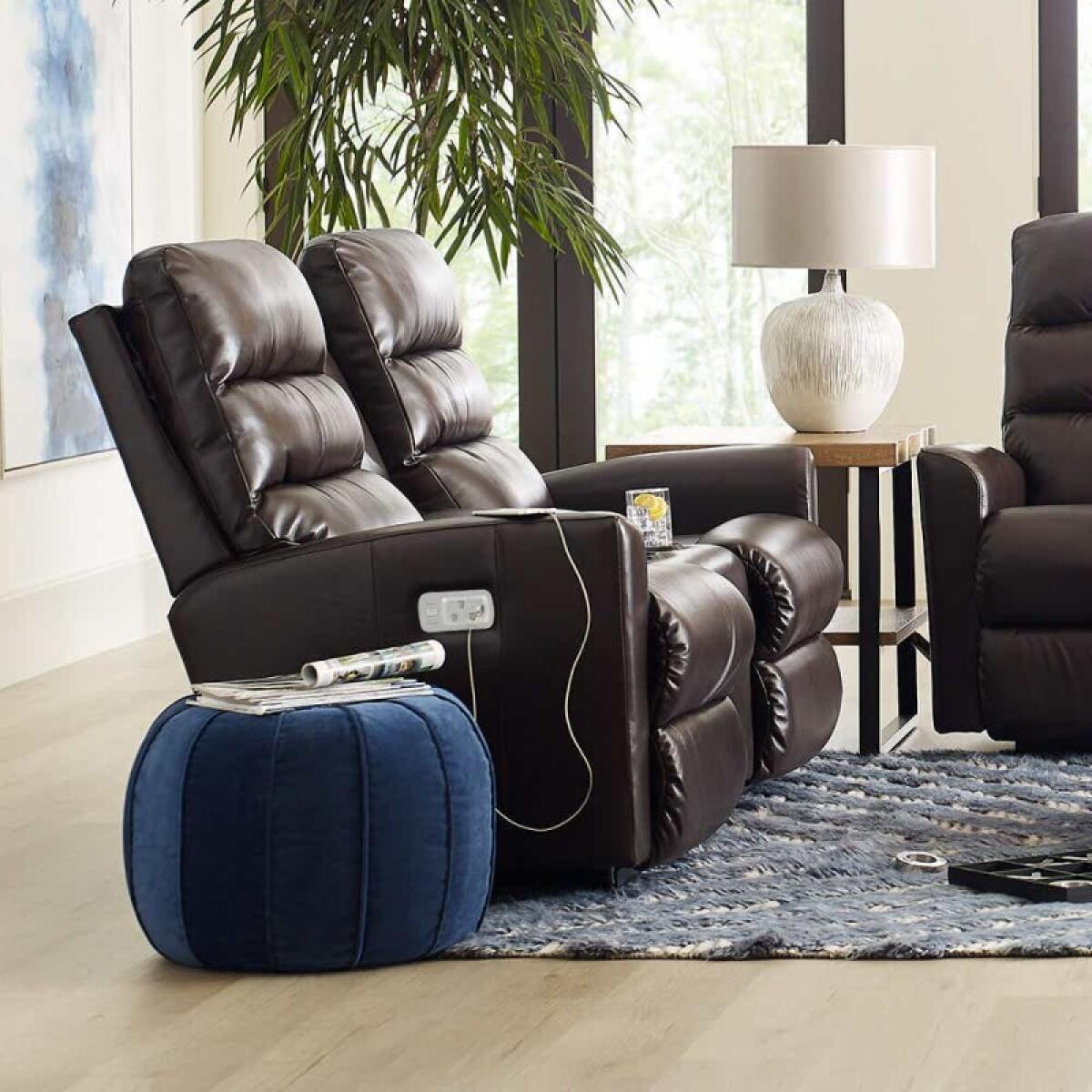 Liam Power Wall Reclining Loveseat w/ Headrest & Console - U39786 - Image 3