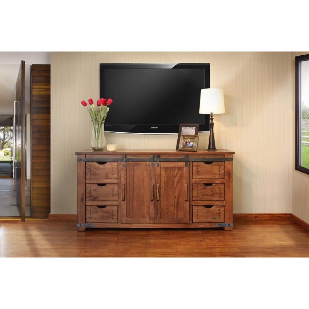 Parota 6 Drawer 2 Door 60" TV Stand - Image 3