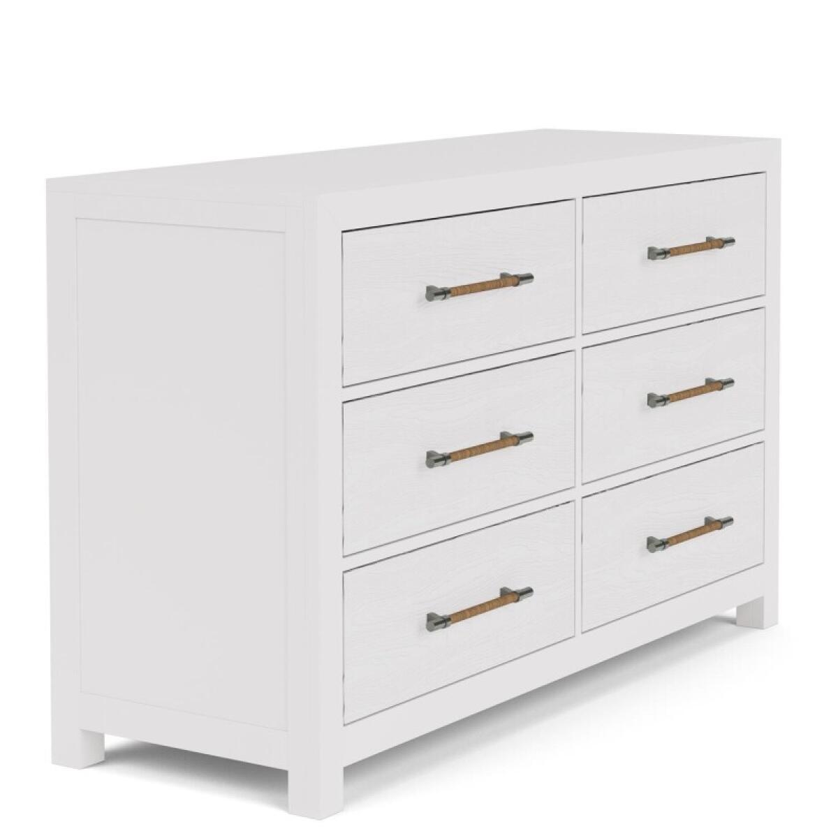 Rosalie 56" 6-Drawer Dresser-Wht - Image 6