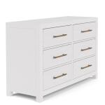Rosalie 56" 6-Drawer Dresser-Wht - Image 6