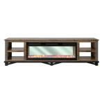 Loft Brown 4 Shelves Fireplace TV Stand - Image 4