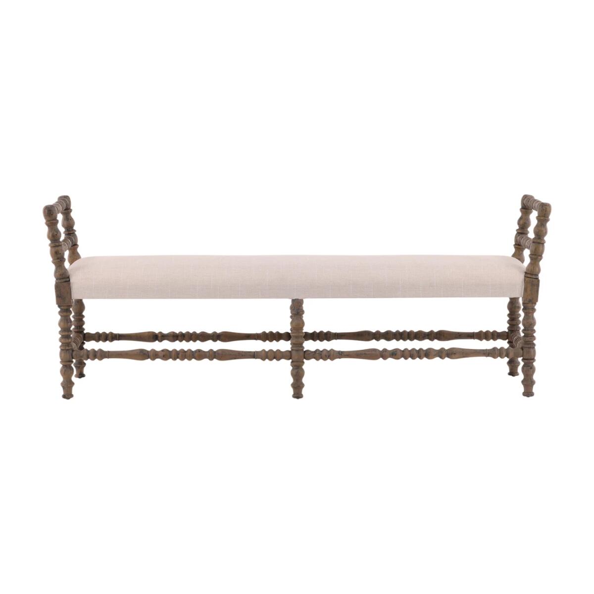 Martini Turned Leg Bench - Image 3