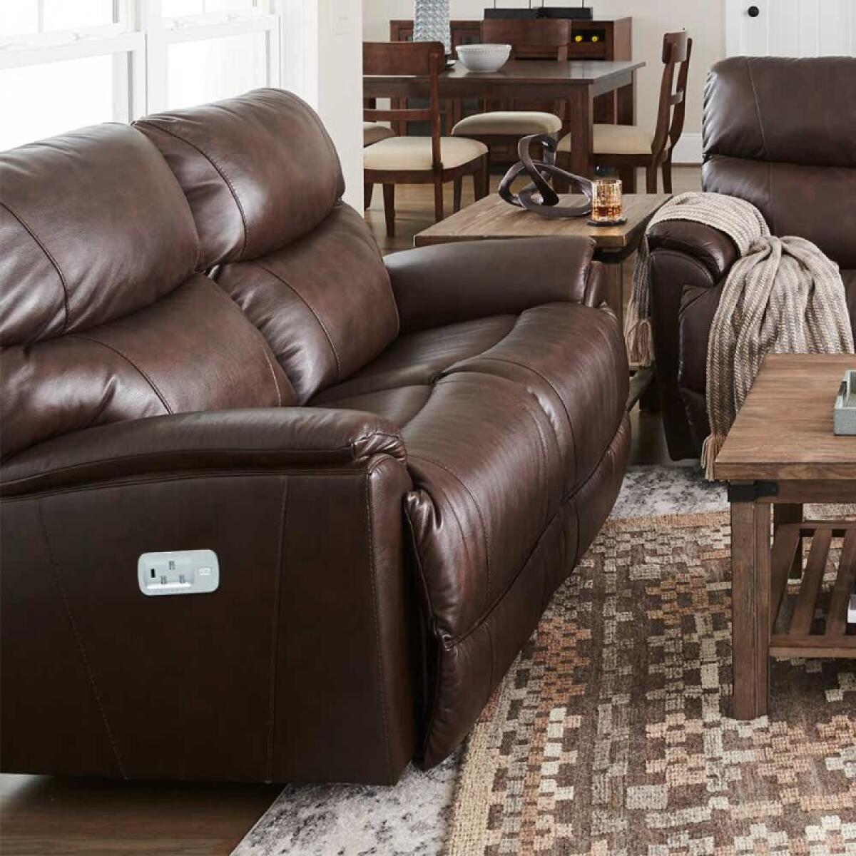 Trouper Power Reclining Loveseat w/ Headrest & Lumbar - X48724 - Image 3