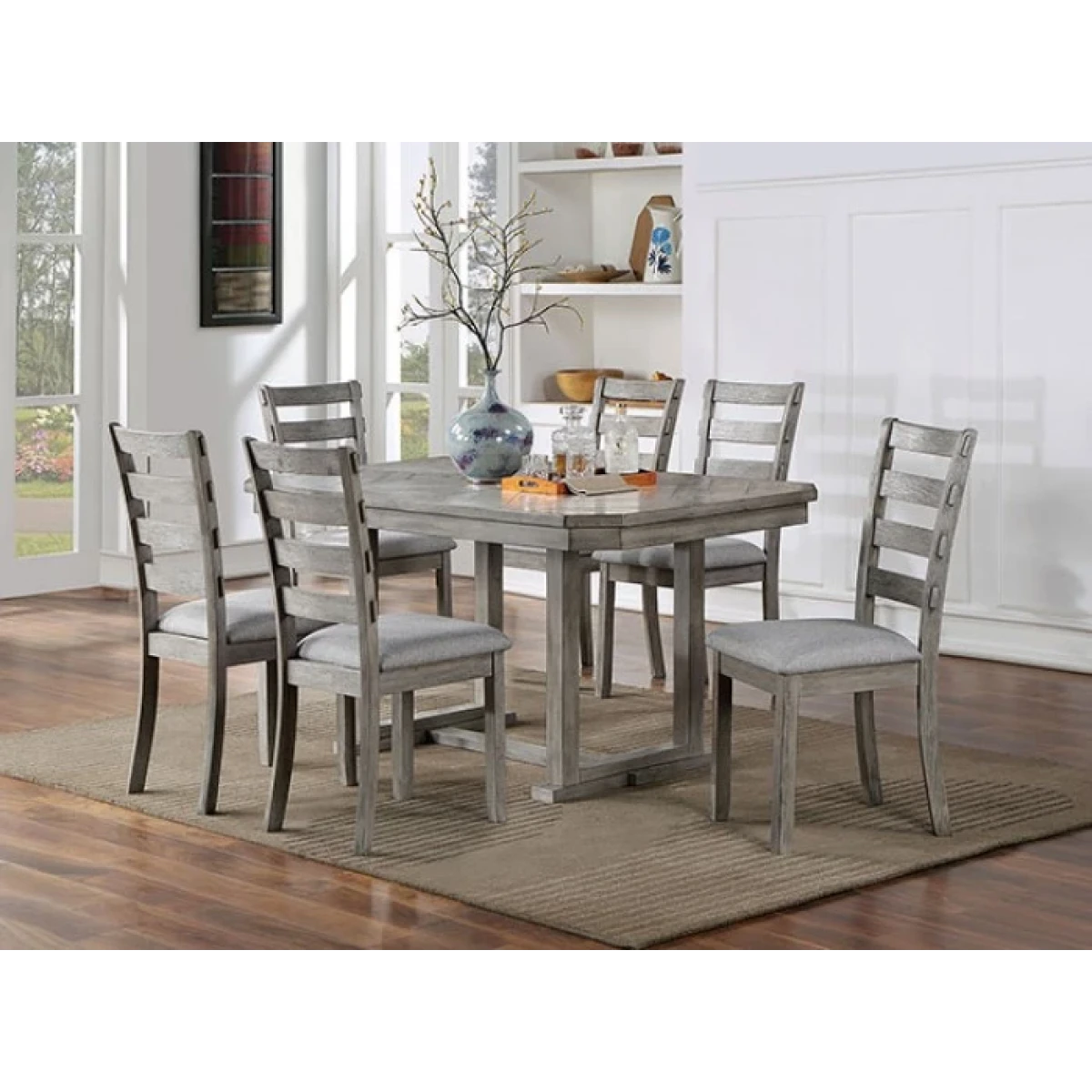 Laquila 7 Pc Dining Table Set - Image 3