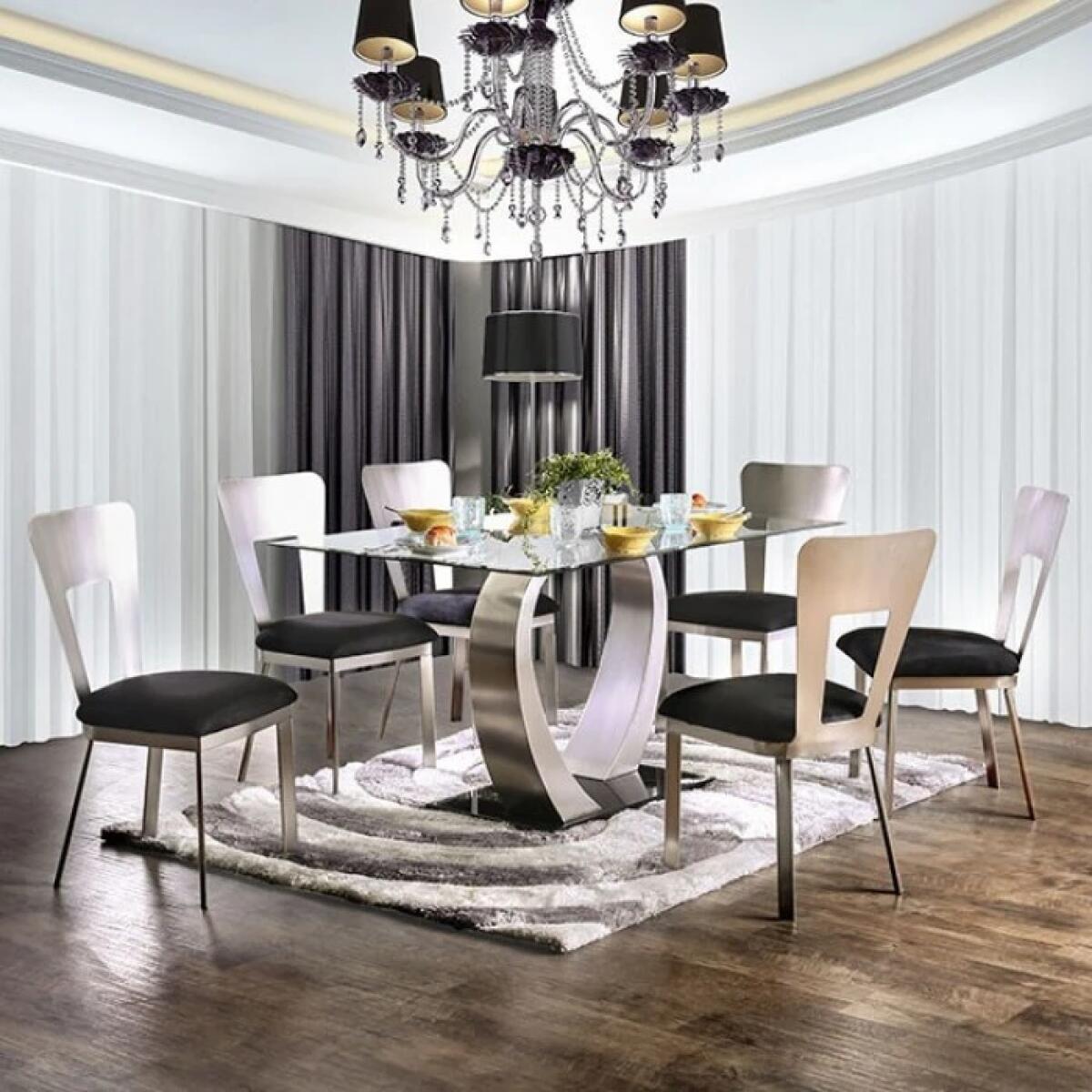 5f75af836b8a2cbd9c4d2b1ab803dc46 Nova 7 Pc Dining Table Set - Image 1