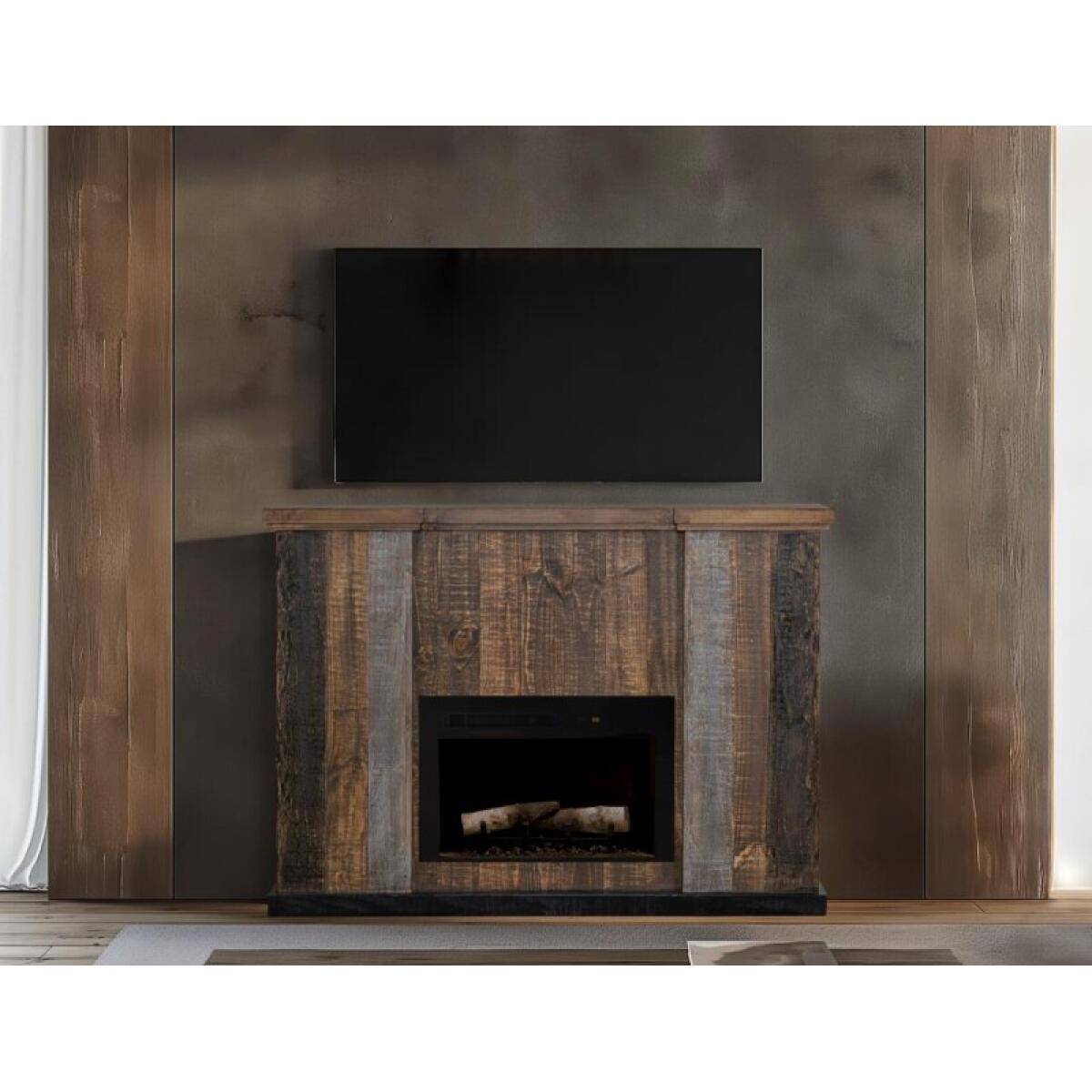 Loft Brown Fireplace Console - Image 6