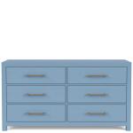 Rosalie 66" 6-Drawer Dresser-Blue - Image 4