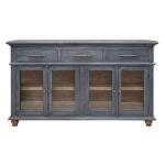 Vintage 3 Drawer 4 Door Console