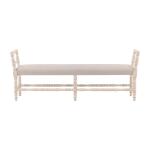 Cream Martini Turned Leg Bench - Image 3