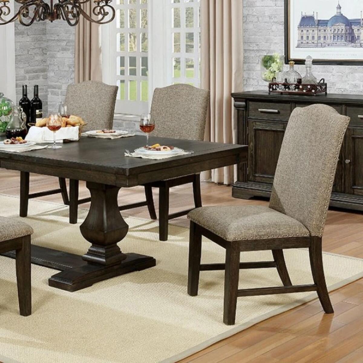 Faulk 6 Pc Dining Table Set w/ Bench - Image 2