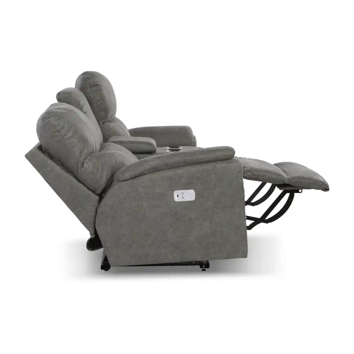 Trouper Power Reclining Loveseat w/ Headrest & Console - U49724 - Image 7