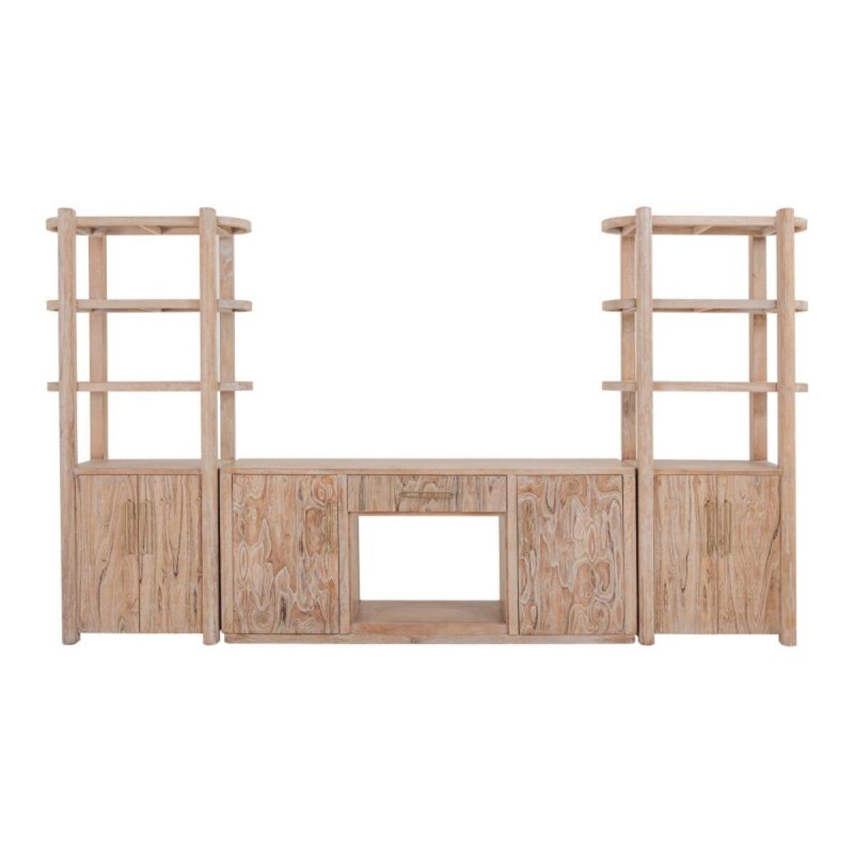 Balam 1 Drawer & 2 Door, TV Stand for Fireplace - Image 4