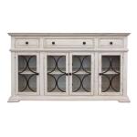 Bonanza 4 Glass Doors 3 Drawers Console