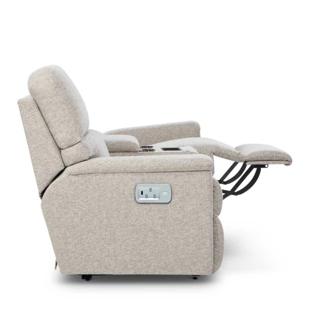 Ava Power Reclining Loveseat W/ Console Headrest & Lumbar - Image 7