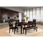 Woodside 6 Pc Dining Table Set w/ Bench - Image 3