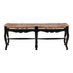 Black French Backless Settee - Image 3