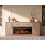 Balam 2 Drawer & 2 Door TV Stand, 80" for Fireplace - Image 6