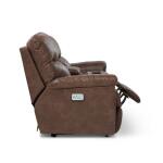 James Power Reclining Loveseat w/ Headrest, Lumbar & Console - X49521 - Image 8