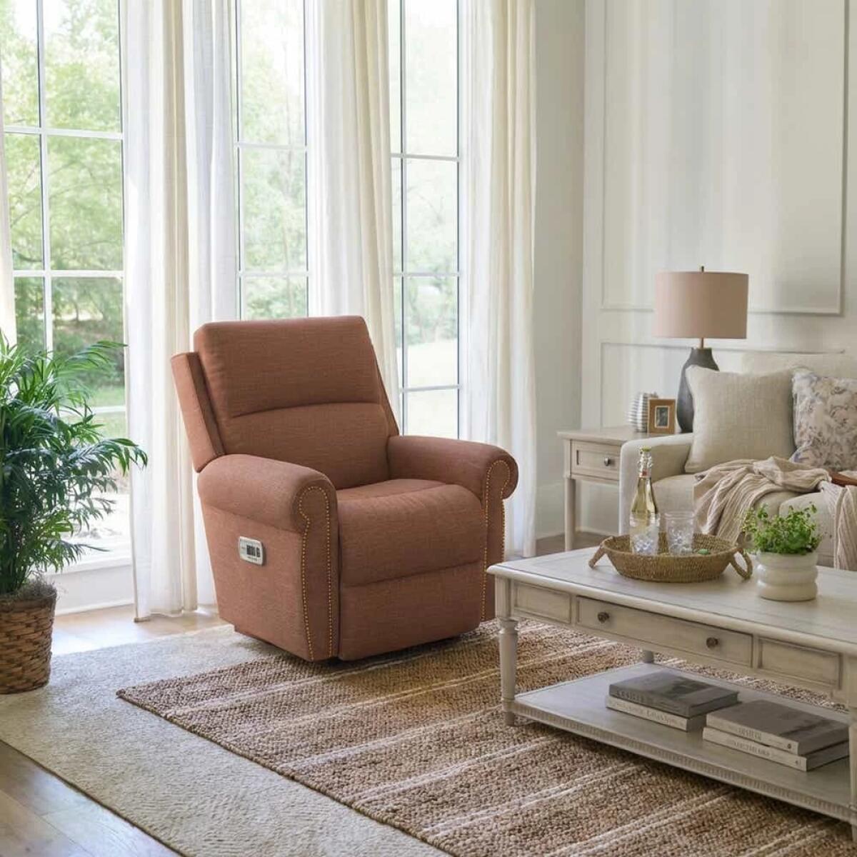 Dutton Power Rocking Recliner w/ Headrest & Lumbar - 10X828 - Image 4