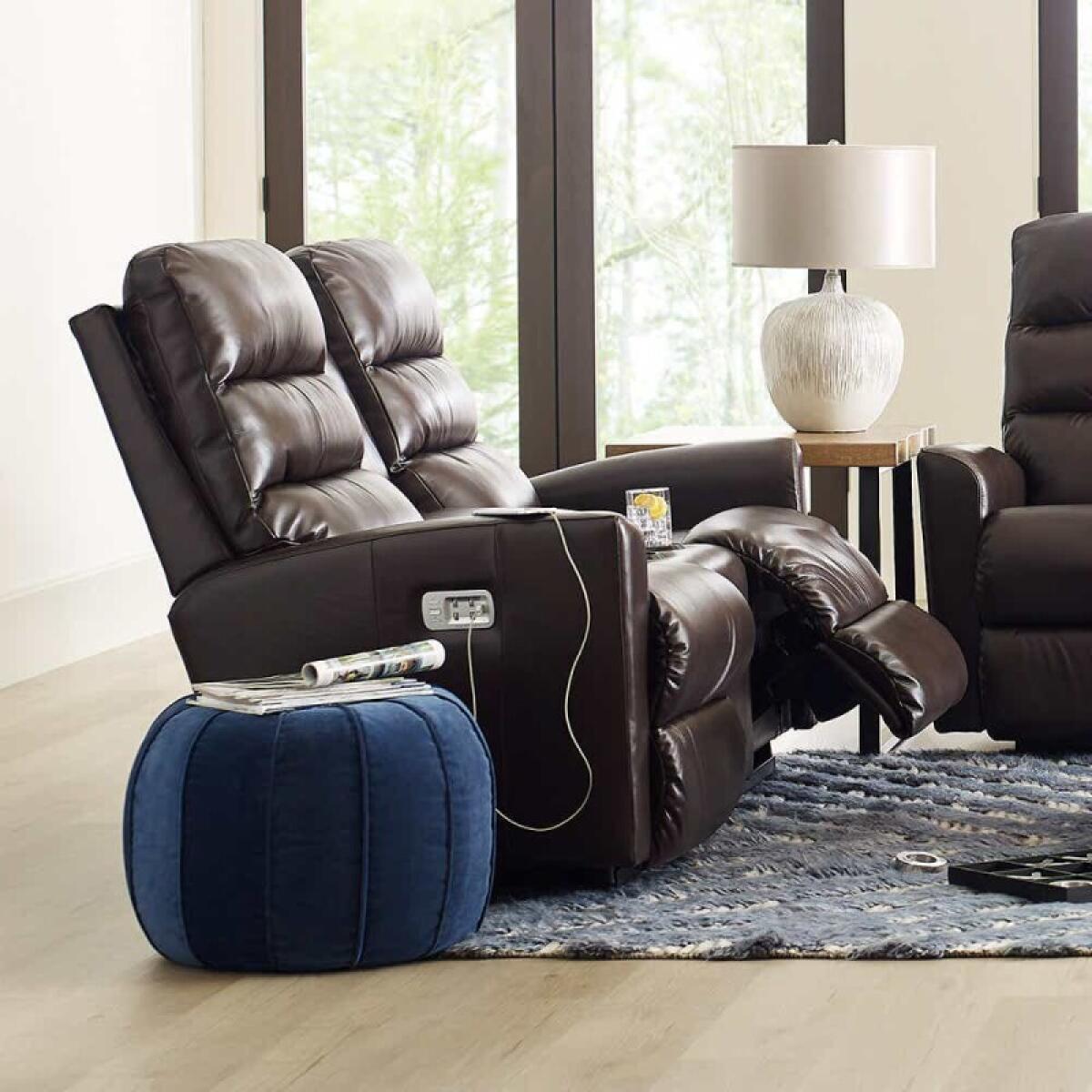 Liam Power Wall Reclining Loveseat w/ Console Headrest & Lumbar - X39786 - Image 7