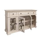 Bonanza 4 Glass Doors 3 Drawers Console - Image 4