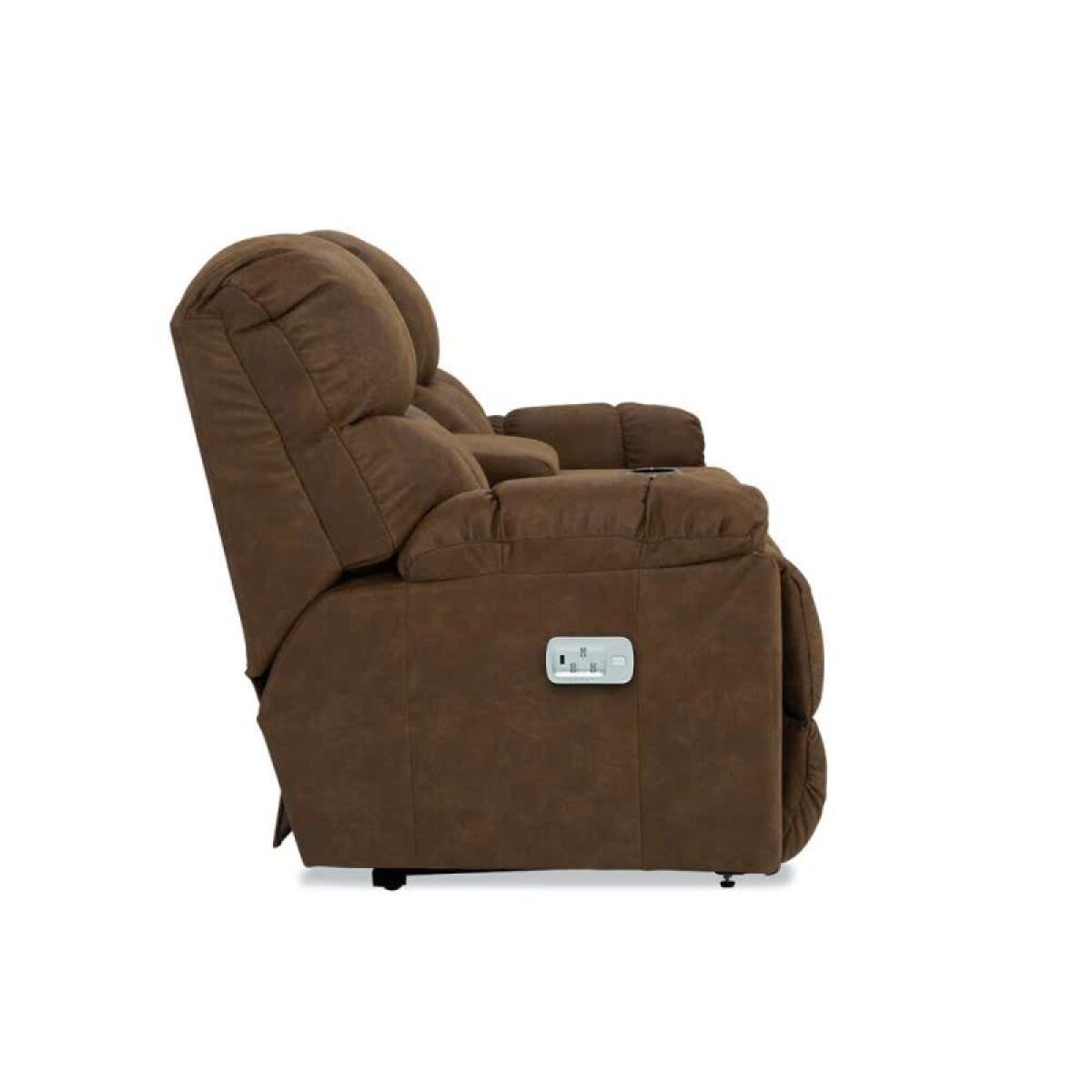 Morrison Power Reclining Loveseat W/ Headrest, Lumbar & Console - Image 7