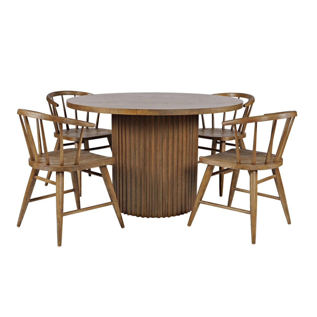 Auden 48" Pedestal Dining Table - Image 9