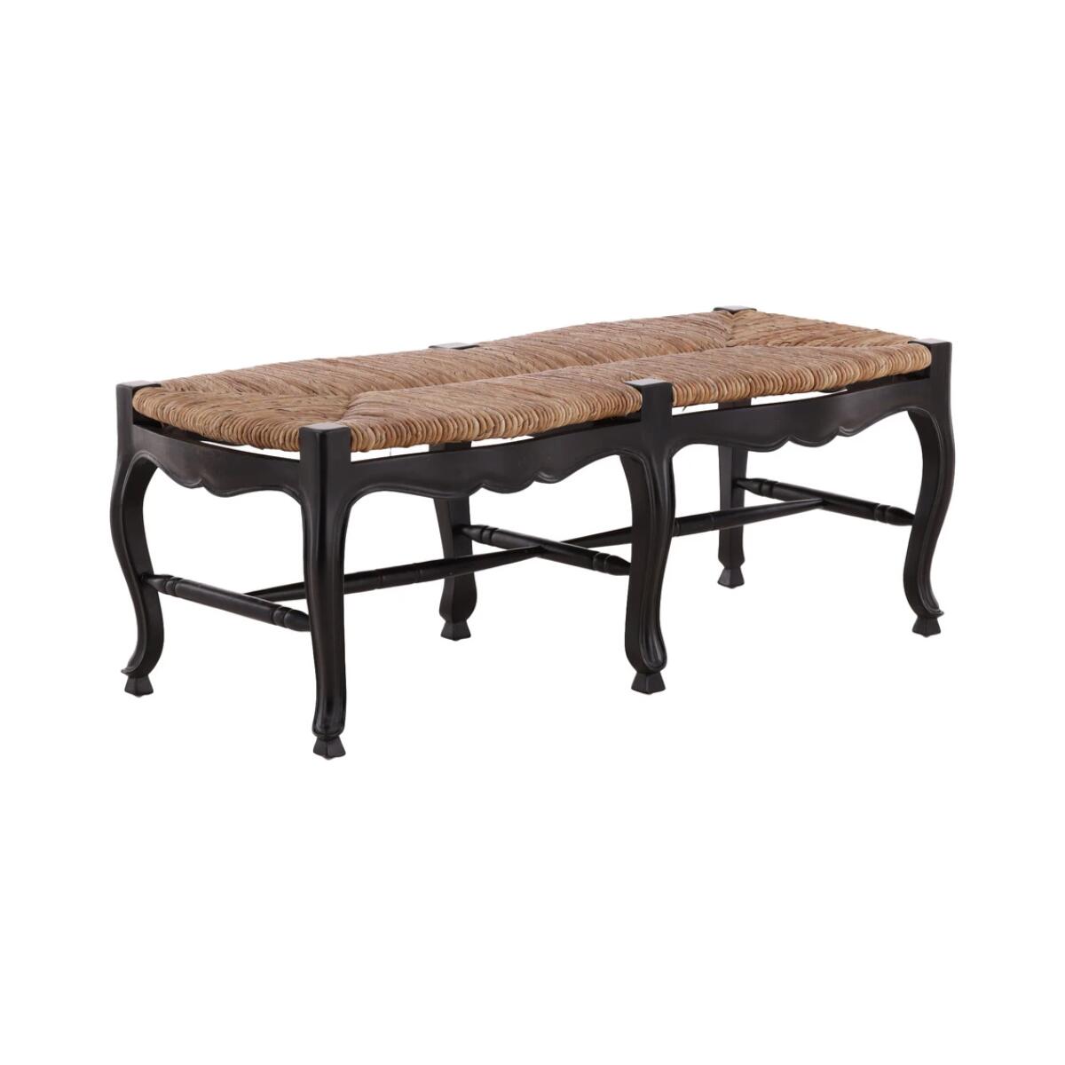 Black French Backless Settee - Image 2