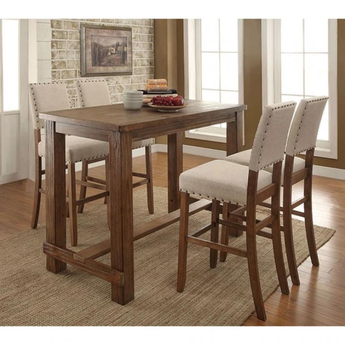 Sania 5 Pc Bar Table Set - Image 3