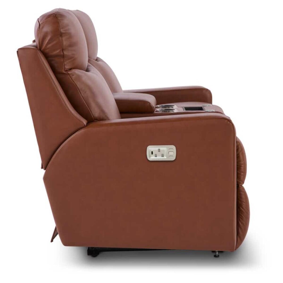 Emmons Power Reclining Loveseat w/ Headrest & Console - U49781 - Image 6