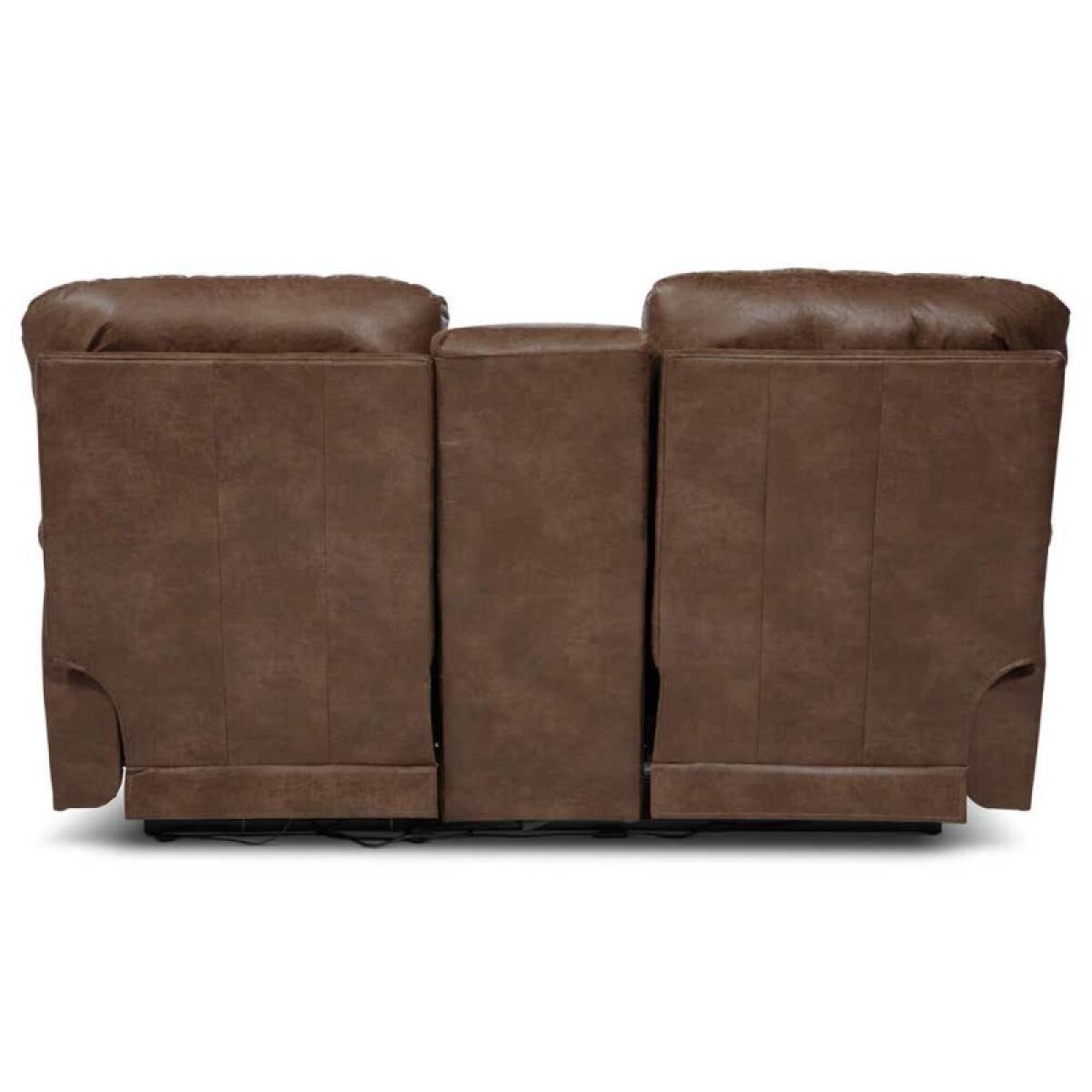 James Power Reclining Loveseat w/ Headrest, Lumbar & Console - X49521 - Image 9