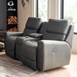 Apollo Power Reclining Loveseat W/ Console Headrest & Lumbar - Image 4