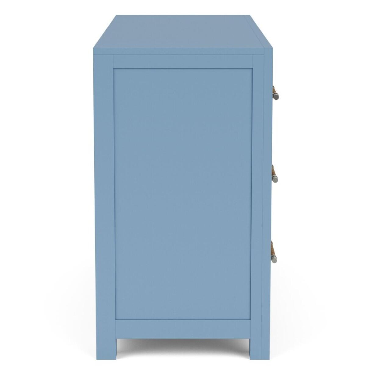 Rosalie 56" 6-Drawer Dresser-Blue - Image 4