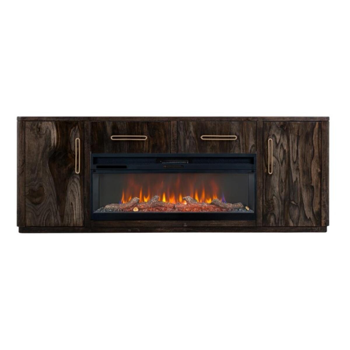 Balam 2 Drawer & 2 Door TV Stand, 80" for Fireplace - Image 2