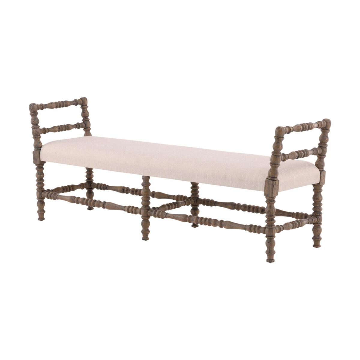 ad4e5622b051a9c7836e412f9e26fcc4 Martini Turned Leg Bench - Image 1