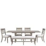 Bennett 58" Uph Dining Bench 1in - Image 11