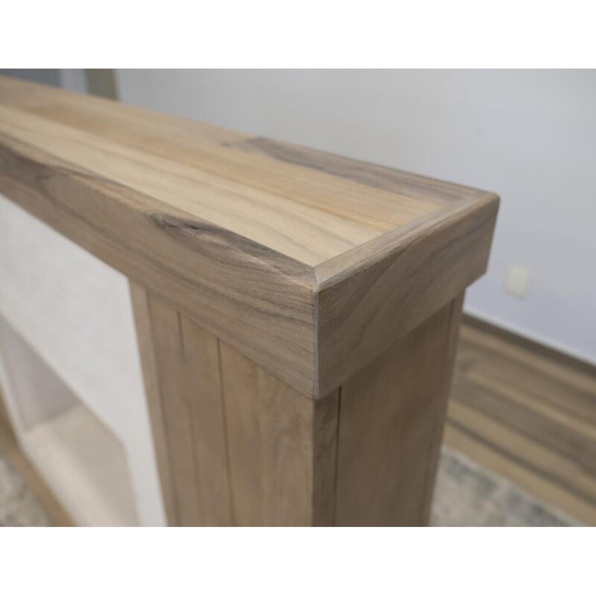 Natural Parota Fireplace Console - Image 5