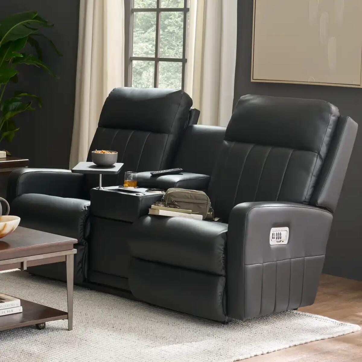 Finley Power Wall Reclining Loveseat w/ Console Headrest & Lumbar - X39747 - Image 3