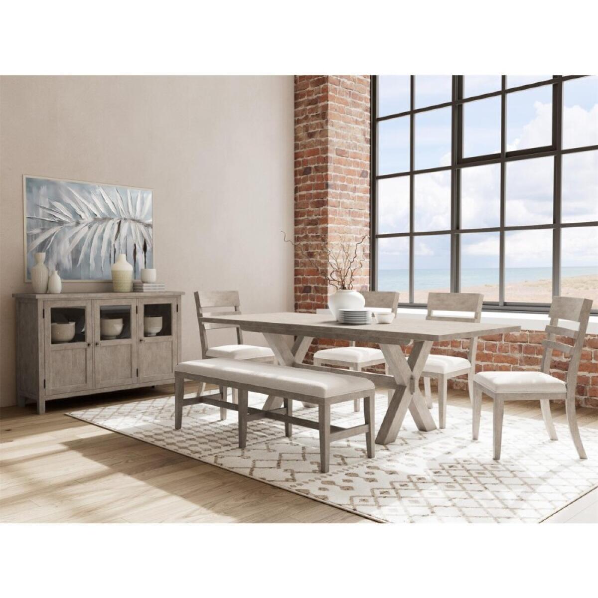 Bennett 58" Uph Dining Bench 1in - Image 9