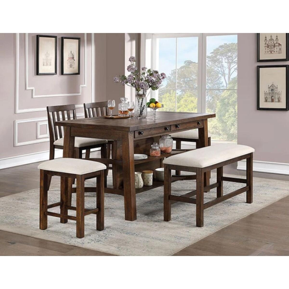 Fredonia 6 Pc Counter Ht Table Set w/ Bench - Image 2
