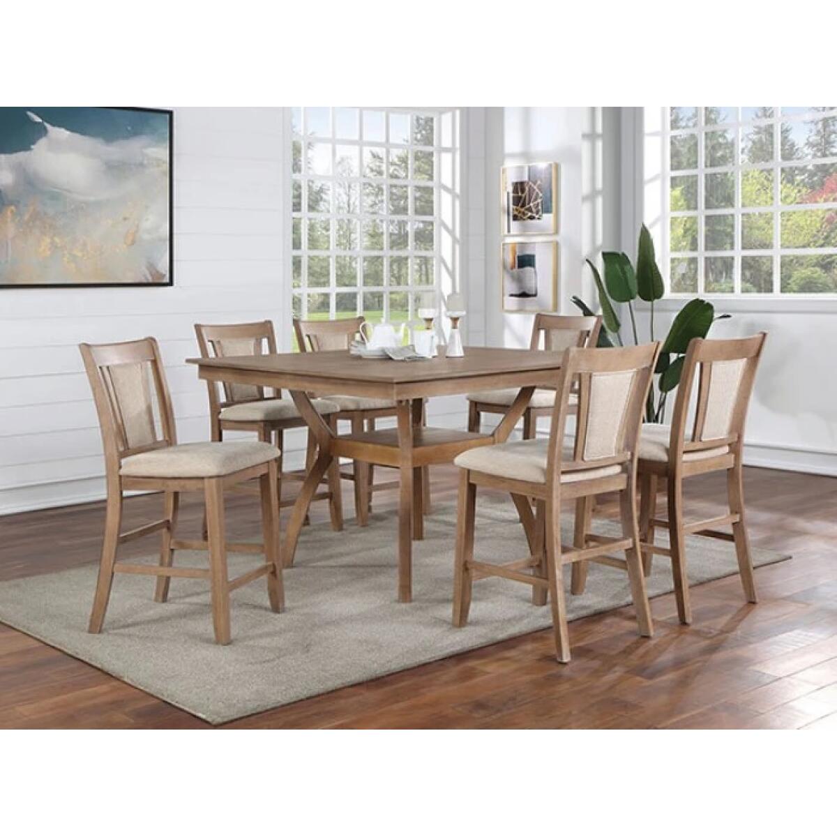Upminster 7 Pc Counter Ht Table Set - Image 3